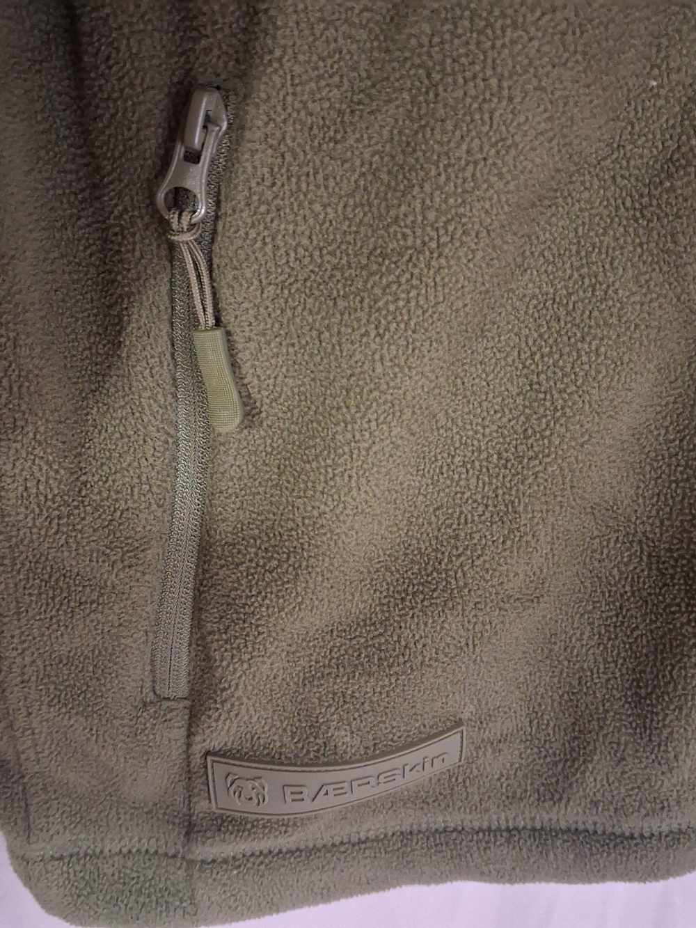 BÆRSkin Tactical Fleece Hoodie Men's XL Olive Green Full Zip Utility Jacket - Picture 8 of 14